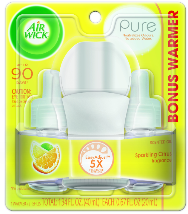 AIR WICK Scented Oil  Sparkling Citrus  Kit Discontinued